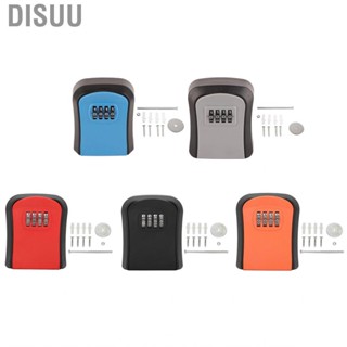 Disuu Combination Lock Box Wall Mounted Aluminum Alloy 4 Digit  Key New