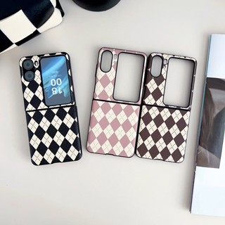 เคสโทรศัพท์มือถือ PC แบบแข็ง ป้องกันกระแทก ทรงสี่เหลี่ยมขนมเปียกปูน สําหรับ OPPO Find N2