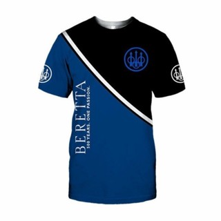 เสื้อยืด พิมพ์ลาย Beretta สําหรับผู้ชาย p0018