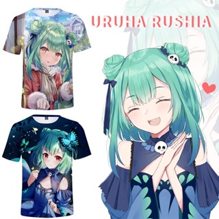 เสื้อยืด พิมพ์ลายสมอเรือ UruhaRushia 3 มิติ แฟชั่นฤดูร้อน สําหรับผู้ใหญ่