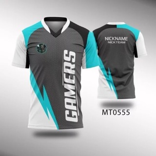 Kaos ff เสื้อกีฬา คอวี ลายเกม pubg Legend dota