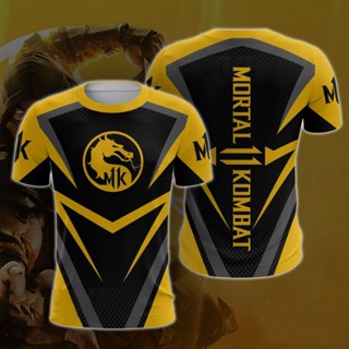 เสื้อยืดคอสเพลย์ พิมพ์ลาย Kombat Mortal Fighting Game 3D 11 ชิ้น