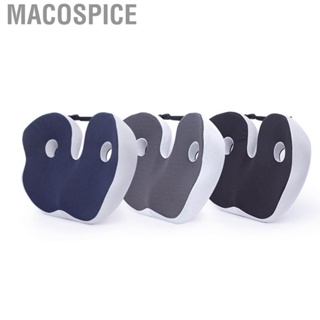 Macospice Chair Cushion  Comfortable Breathable Curved Soft Memory Foam Buckle Seating for Home