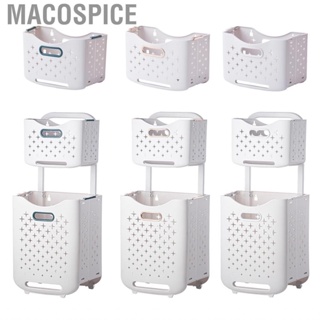 Macospice Collapsible Laundry  Portable Foldable Hamper Clothes Storage Organizer for Home Hotel