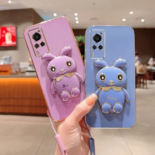 เคส Vivo X60 X70 X50 Pro X60Pro X70Pro X50Pro เคสพร้อมตัวยึดสามมิติ แบบพับได้ เคสโทรศัพท์ ซิลิโคนนุ่ม