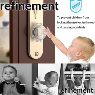 Refinement ที่ล็อกประตู แบบใส PP เพื่อความปลอดภัยของเด็ก