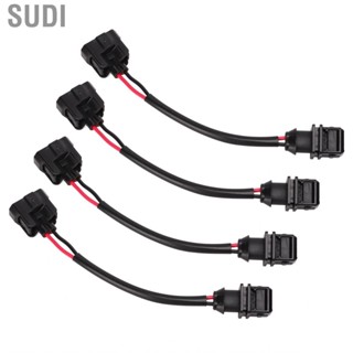 Sudi 4 Pcs Fuel Injector Plug Harness Conversion OBD1 To OBD2