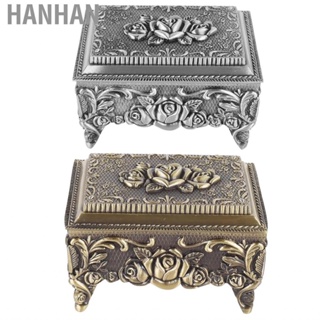 Hanhan Vintage Jewelry Storage Box Decorative Large  For Rings