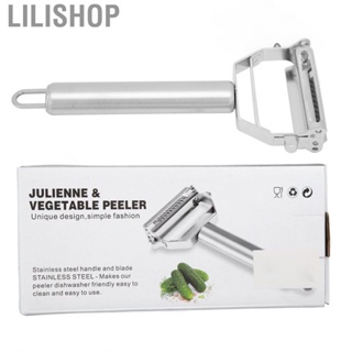 Lilishop Julienne Peeler Stainless Steel 2 In1 Grater For Carrot Melon Fruit BE