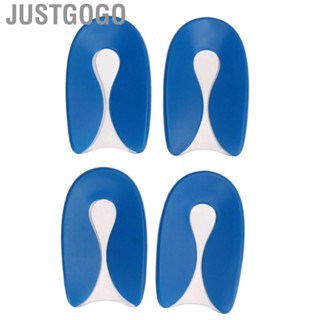 Justgogo Gel Heel Pads U Shaped Cup L Size Shock Absorption for Standing All Day