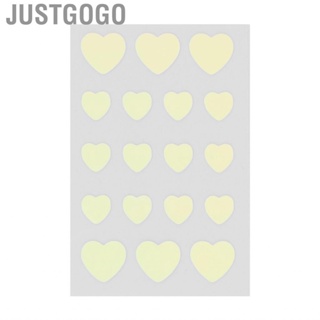 Justgogo 18  Facial Blemish  Cartoon Lovely Heart Shape Pimple  for Performance