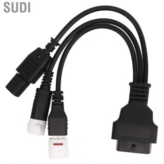 Sudi Motorcycle OBD Diagnostic Female 16 Pin 3 in 1 Plug Adaptor Cable Y Splitter Extension