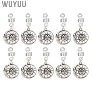 Wuyuu Dreadlocks Jewelry  10 Pack Decorative Accessories Multifunctional Metal Beard DIY for Party Men Women