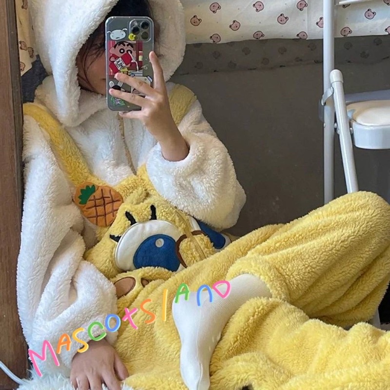 ushop ชุดหมีขนนุ่มนิ่มน่ากอดที่สุดSpongeBobพร้อมส่ง มีพร้อมส่ง