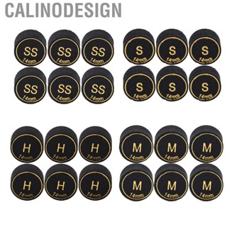 Calinodesign 6PCS 14mm Pool Cue Tips Professional Multi Layers Billiard Replacement Accessories for Cues and Snooker