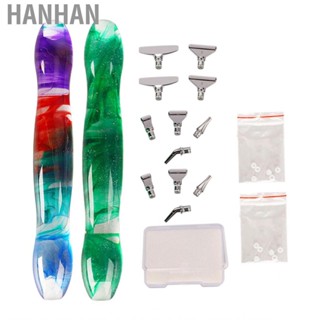 Hanhan Rhinestone Painting Pen Ergonomic Handle Durable Point Drill For Handicraft