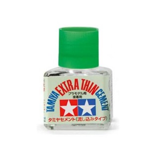 87038 tamiya extra thin cement ฝาเขียว 40ml.