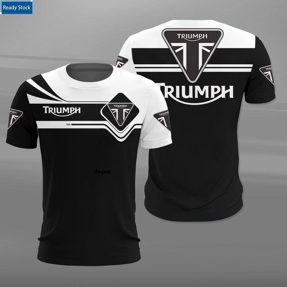 เสื้อยืด พิมพ์ลาย JERSEY Triumph 3 มิติ ฤดูร้อน สําหรับผู้ชาย ผู้หญิง