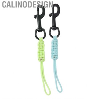 Calinodesign Hand Woven Diving Lanyard  Lost Strap Luminous Underwater Safety BCD