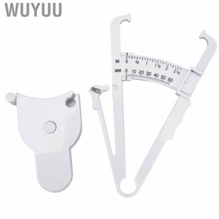 Wuyuu Skin Fat Caliper Tester Smoothing Surfaces White Press Type  Accurate Results Prevent Slip Body Measuring Tape for Fitness