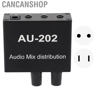 Cancanshop Stereo Distribution Mixer  Good Compatibility Mini Audio Less Interference 100‑240V for  Equipments