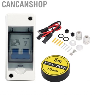 Cancanshop Solar Disconnect Switch  Easy To Install Transparent Cover 20A IP65  Photovoltaic Circuit Isolator 1000V for Power Generation System