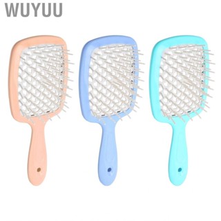 Wuyuu Detangler Hair Brush   Curl Hairbrush Hollow Out Round Comb  for Care