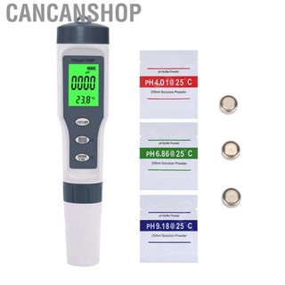 Cancanshop Water Quality Tester Tool  3 in 1 High Accuracy Portable Auto Calibration TDS Meter ABS for Pool