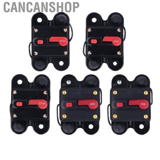 Cancanshop Circuit Breaker Switch  DC 12‑48V Wide Application 1/4in for Audio System