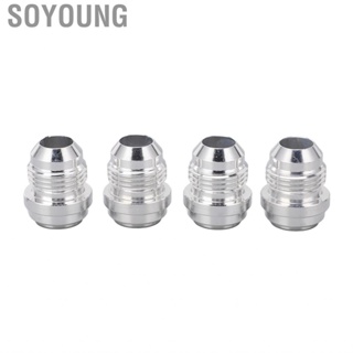 Soyoung Male Thread Billet Universal AN8 Connector with 3/4in Flange for Auto Maintenance