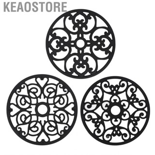 Keaostore Silicone Trivet Mat   3pcs Trivets Washable for Homestay