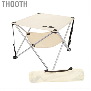 Thooth Portable Folding Table  Mesh Bag Cup Holder Design 600D Oxford Cloth Outdoor Mini for BBQ