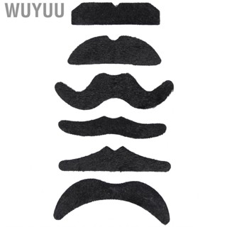 Wuyuu Novelty Mustache False 6PCS For Parties Halloween Christmas CRY