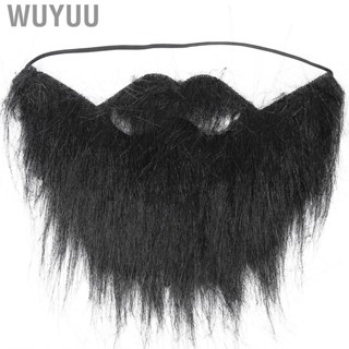 Wuyuu False Beards  Black Funny Long Mustaches Halloween Beard Men Fake Flannelette for Theatre Parties Cosplay