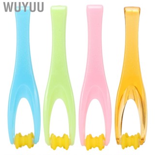 Wuyuu 1pcs Hand Finger  Acupressure Dual Roller Joint Relaxing Beauty Plastic  Tool for Blood Circulation