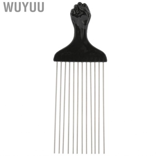 Wuyuu Metal Hair Pick Detangle Salon Barber Shop Comb Styling Tool LJ4