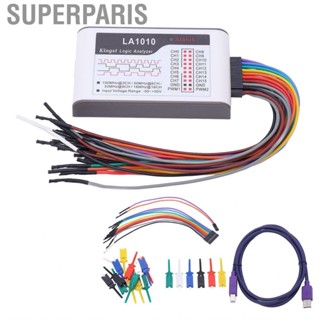 Superparis 16 Channel Logic Analyzer With 20PCS 6 Colors Test Hook  Set USB Interface