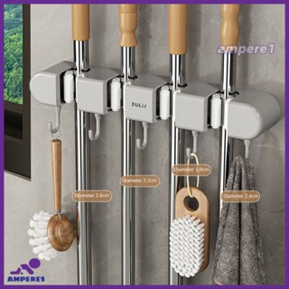 ไม้ถูพื้นและไม้กวาดติดผนัง Heavy Duty Broom Garden Tool Organizer Mop Hanger Home Cleaning -AME1 -AME1