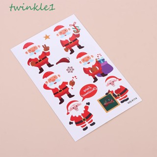 Twinkle1 สติกเกอร์รอยสัก ลายคริสต์มาส 16 ชิ้น ต่อชุด