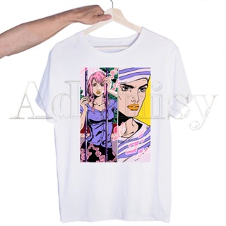 【พร้อมส่ง】เสื้อยืดคอกลม แขนสั้น พิมพ์ลาย Jojo Bizarre Adventure คุณภาพสูง สไตล์ฮิปฮอป สําหรับผู้ชาย