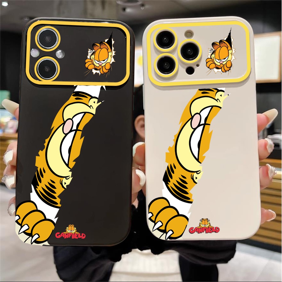 เคส OPPO RENO 8T 7Z 8Z A98 A53 A57 A77 A78 A53S A32 A33 A3S A9 A5 2020 A12E F11 5 6 8 8Z 5G เคสโทรศัพท์มือถือ หนัง PU ซิลิโคนนิ่ม กันรอยขีดข่วน ลายแมวน่ารัก สําหรับ