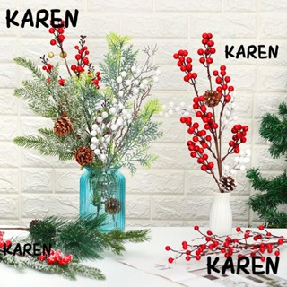 Karen กิ่งไม้สนประดิษฐ์ สําหรับตกแต่งต้นคริสต์มาส DIY