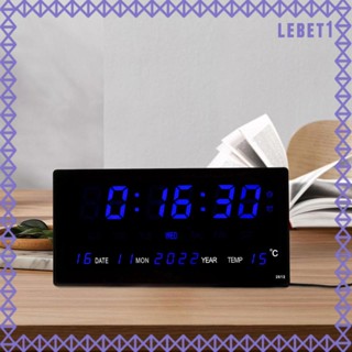 [Lebet] นาฬิกาปลุกดิจิทัลตั้งโต๊ะ LED สําหรับห้องนอน สํานักงาน