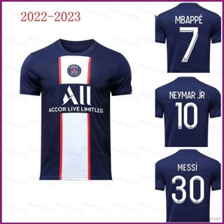 เสื้อกีฬาแขนสั้น ลายทีมชาติฟุตบอล PSG NP2 2022-2023 Paris Saint-Germain ชุดเหย้า สําหรับผู้ชาย และผู้หญิง