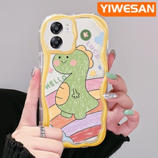 เคสโทรศัพท์มือถือ ซิลิโคนใส กันกระแทก ลายการ์ตูนไดโนเสาร์น่ารัก สําหรับ OPPO A57 2022 A77 2022 A57s A77E A77S