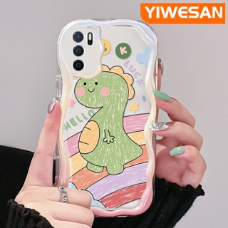 เคสโทรศัพท์มือถือ ซิลิโคนใส กันกระแทก ลายการ์ตูนไดโนเสาร์น่ารัก สําหรับ OPPO A16 A16s A54s A54 A55