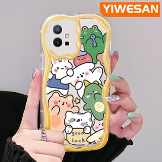 เคสโทรศัพท์มือถือ ซิลิโคนใส กันกระแทก ลายการ์ตูนสัตว์น่ารัก สําหรับ vivo y55 y75 5G y55s 2023 y33s 2023 y33e y52t y30 t1 5G iqoo z6