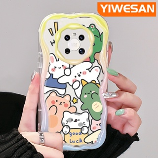 เคสโทรศัพท์มือถือ ซิลิโคนใส กันกระแทก ลายการ์ตูนสัตว์น่ารัก สําหรับ Huawei Mate 30 Pro Mate 40 Pro P30 Pro P40