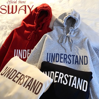 SWAY  เสื้อผ้าผู้ญิง แขนยาว เสื้อฮู้ด คลุมหญิง สไตล์เกาหลี แฟชั่น  สวย พิเศษ Unique fashion A98J3AL 36Z230909