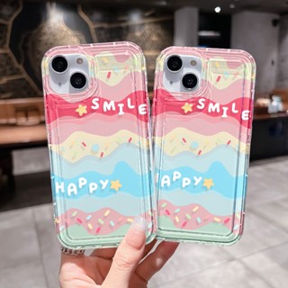 เคสนิ่มทีพียู For iPhone 14 11 13 12 Pro Max 6 7 8 Plus X XR XS Max SE 14Plus เคสนิ่มใสถุงลมนิรภัยกันกระแทกการ์ตูนน่ารัก